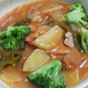 野菜がおいしい！トマトスープ